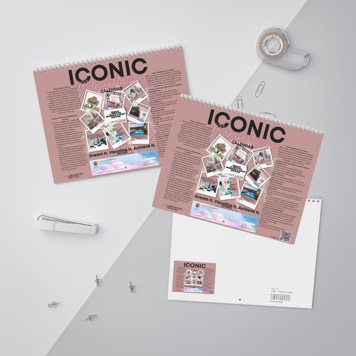 three 2024 Iconic Manifestation Standard Wall Calendars