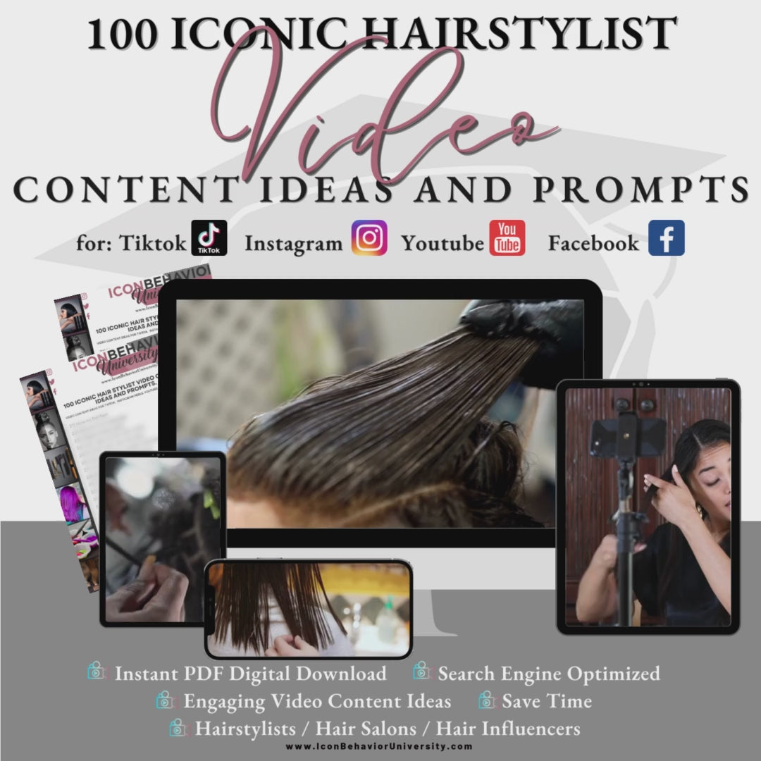 100 Youtube Video Content Ideas For Hairstylist – Icon Behavior University