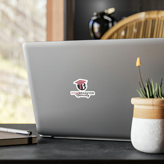 Icon Behavior University Vinyl Decal on Laptop 