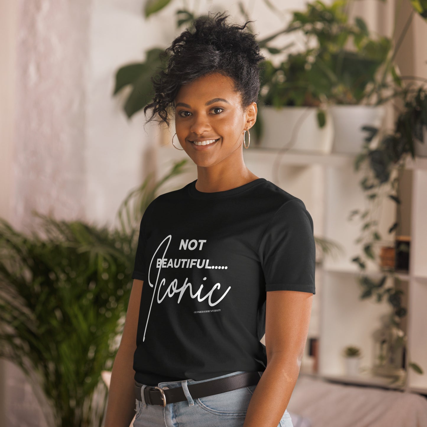 African American women entrepreneur in Not Beautiful... Iconic Black T-Shirt 